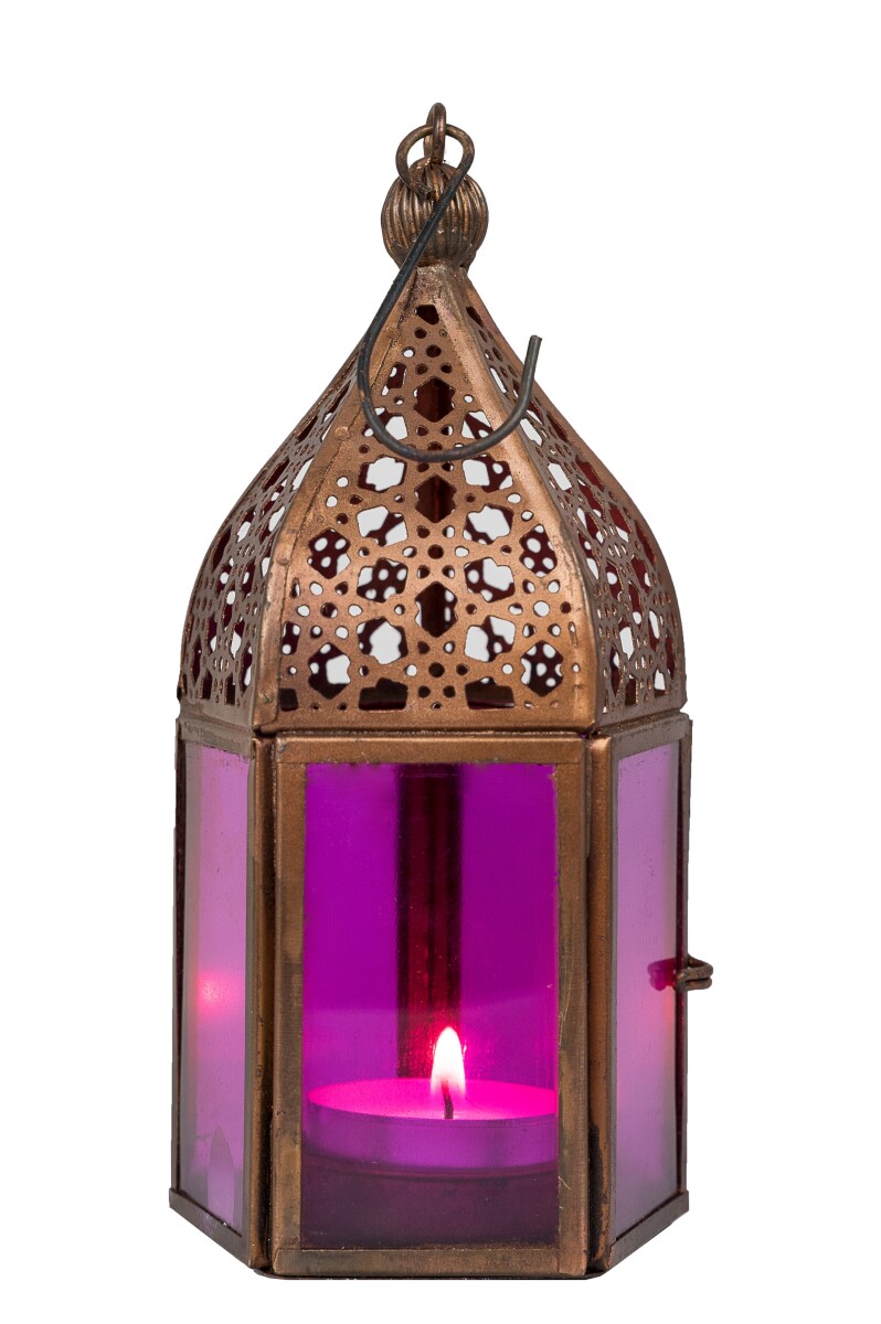 Oosterse lantaarn Meena - Roze box
