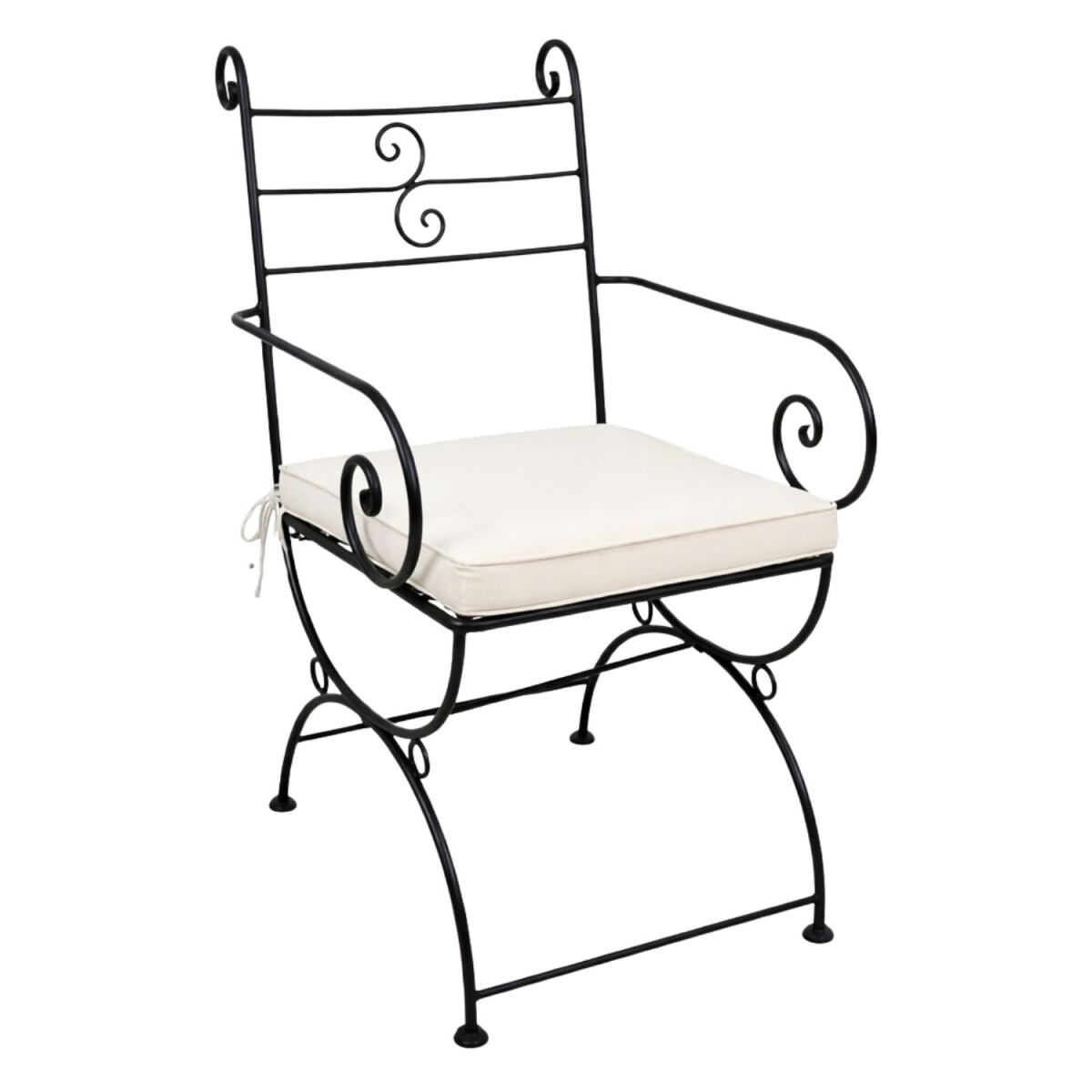 IJzeren stoel Almagro, handgesmeed | Mediterrane tuinstoel
