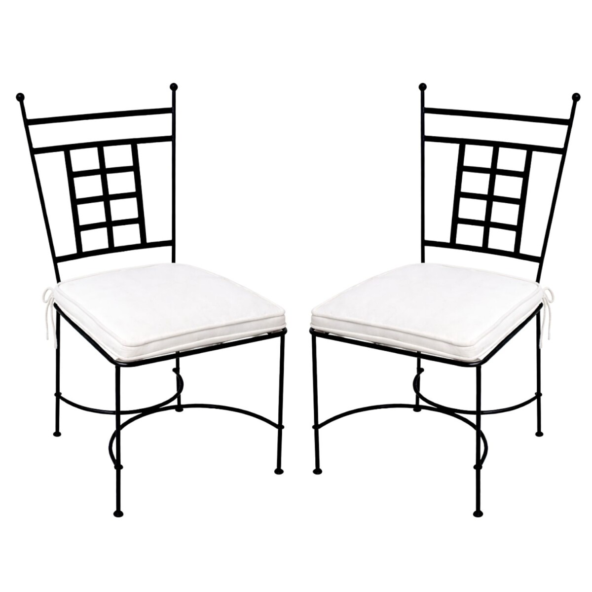 Set van 2 ijzeren stoelen Athen, handgemaakt | Mediterrane t