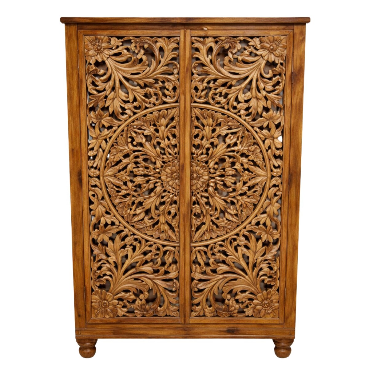 Highboard Rashmi 170 cm massief hout vintage boho handgemaak
