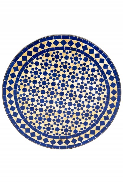 Beige-blauw